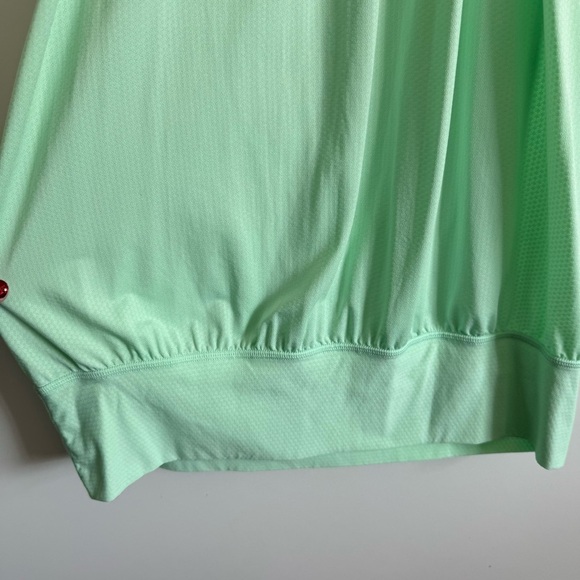 LULULEMON No Limits Tank Top In Fresh Teal / Mini Hyper Stripe Fresh Teal Size 8 - Picture 6 of 10